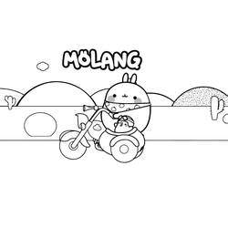 Dibujo para colorear: Molang (Personajes de Dibujos Animados) #209177 - Dibujos para Colorear e Imprimir Gratis