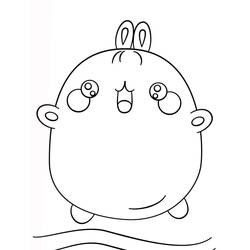Dibujo para colorear: Molang (Personajes de Dibujos Animados) #209181 - Dibujos para Colorear e Imprimir Gratis