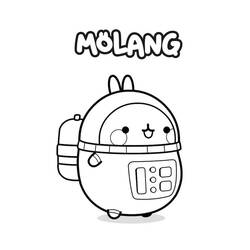 Dibujo para colorear: Molang (Personajes de Dibujos Animados) #209182 - Dibujos para Colorear e Imprimir Gratis