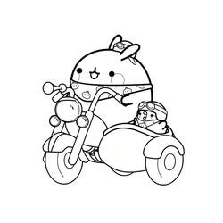 Dibujo para colorear: Molang (Personajes de Dibujos Animados) #209185 - Dibujos para Colorear e Imprimir Gratis