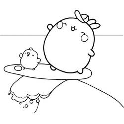 Dibujo para colorear: Molang (Personajes de Dibujos Animados) #209187 - Dibujos para Colorear e Imprimir Gratis