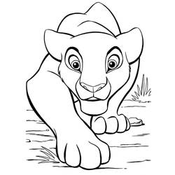 Dibujo para colorear: Nala (Personajes de Dibujos Animados) #180400 - Dibujos para Colorear e Imprimir Gratis