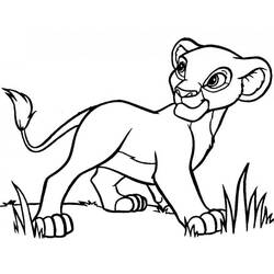 Dibujo para colorear: Nala (Personajes de Dibujos Animados) #180401 - Dibujos para Colorear e Imprimir Gratis