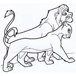 Dibujo para colorear: Nala (Personajes de Dibujos Animados) #180408 - Dibujos para Colorear e Imprimir Gratis
