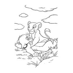 Dibujo para colorear: Nala (Personajes de Dibujos Animados) #180410 - Dibujos para Colorear e Imprimir Gratis