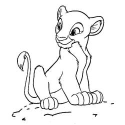 Dibujo para colorear: Nala (Personajes de Dibujos Animados) #180411 - Dibujos para Colorear e Imprimir Gratis