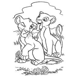 Dibujo para colorear: Nala (Personajes de Dibujos Animados) #180412 - Dibujos para Colorear e Imprimir Gratis