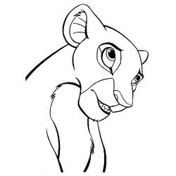 Dibujo para colorear: Nala (Personajes de Dibujos Animados) #180416 - Dibujos para Colorear e Imprimir Gratis