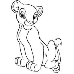 Dibujo para colorear: Nala (Personajes de Dibujos Animados) #180417 - Dibujos para Colorear e Imprimir Gratis