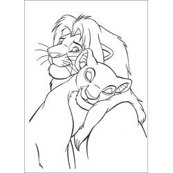 Dibujo para colorear: Nala (Personajes de Dibujos Animados) #180418 - Dibujos para Colorear e Imprimir Gratis