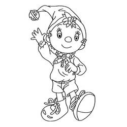 Dibujo para colorear: Noddy (Personajes de Dibujos Animados) #44548 - Dibujos para Colorear e Imprimir Gratis