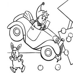Dibujo para colorear: Noddy (Personajes de Dibujos Animados) #44571 - Dibujos para Colorear e Imprimir Gratis