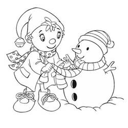 Dibujo para colorear: Noddy (Personajes de Dibujos Animados) #44612 - Dibujos para Colorear e Imprimir Gratis