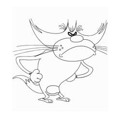Dibujo para colorear: Oggy (Personajes de Dibujos Animados) #178492 - Dibujos para Colorear e Imprimir Gratis