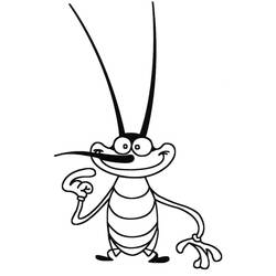 Dibujo para colorear: Oggy (Personajes de Dibujos Animados) #178496 - Dibujos para Colorear e Imprimir Gratis