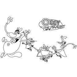 Dibujo para colorear: Oggy (Personajes de Dibujos Animados) #178511 - Dibujos para Colorear e Imprimir Gratis