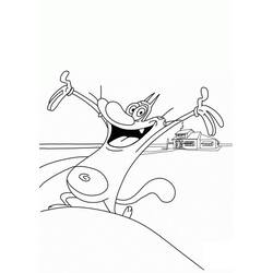 Dibujo para colorear: Oggy (Personajes de Dibujos Animados) #178512 - Dibujos para Colorear e Imprimir Gratis