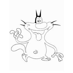 Dibujo para colorear: Oggy (Personajes de Dibujos Animados) #178513 - Dibujos para Colorear e Imprimir Gratis