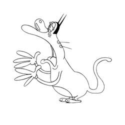 Dibujo para colorear: Oggy (Personajes de Dibujos Animados) #178514 - Dibujos para Colorear e Imprimir Gratis