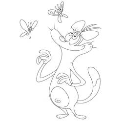 Dibujo para colorear: Oggy (Personajes de Dibujos Animados) #178515 - Dibujos para Colorear e Imprimir Gratis