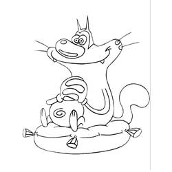 Dibujo para colorear: Oggy (Personajes de Dibujos Animados) #178516 - Dibujos para Colorear e Imprimir Gratis