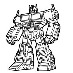 Dibujo para colorear: Optimus Prime (Personajes de Dibujos Animados) #214253 - Dibujos para Colorear e Imprimir Gratis