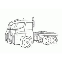 Dibujo para colorear: Optimus Prime (Personajes de Dibujos Animados) #214256 - Dibujos para Colorear e Imprimir Gratis