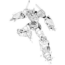 Dibujo para colorear: Optimus Prime (Personajes de Dibujos Animados) #214258 - Dibujos para Colorear e Imprimir Gratis