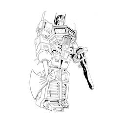 Dibujo para colorear: Optimus Prime (Personajes de Dibujos Animados) #214262 - Dibujos para Colorear e Imprimir Gratis