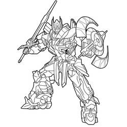 Dibujo para colorear: Optimus Prime (Personajes de Dibujos Animados) #214263 - Dibujos para Colorear e Imprimir Gratis