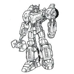 Dibujo para colorear: Optimus Prime (Personajes de Dibujos Animados) #214265 - Dibujos para Colorear e Imprimir Gratis