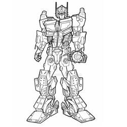 Dibujo para colorear: Optimus Prime (Personajes de Dibujos Animados) #214272 - Dibujos para Colorear e Imprimir Gratis