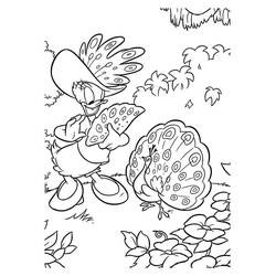 Dibujo para colorear: Pata Daisy (Personajes de Dibujos Animados) #186322 - Dibujos para Colorear e Imprimir Gratis