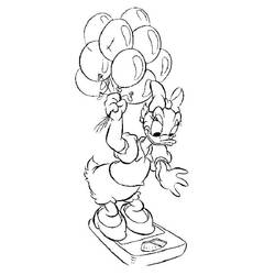 Dibujo para colorear: Pata Daisy (Personajes de Dibujos Animados) #186332 - Dibujos para Colorear e Imprimir Gratis