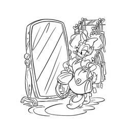 Dibujo para colorear: Pata Daisy (Personajes de Dibujos Animados) #186338 - Dibujos para Colorear e Imprimir Gratis