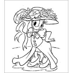 Dibujo para colorear: Pata Daisy (Personajes de Dibujos Animados) #186342 - Dibujos para Colorear e Imprimir Gratis