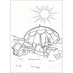 Dibujo para colorear: Pata Daisy (Personajes de Dibujos Animados) #186347 - Dibujos para Colorear e Imprimir Gratis