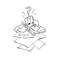 Dibujo Pato Donald (Personajes de Dibujos Animados) #186272 para imprimir y colorear