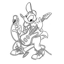 Dibujo Pato Donald (Personajes de Dibujos Animados) #186276 para imprimir y colorear