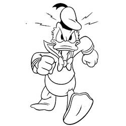 Dibujo Pato Donald (Personajes de Dibujos Animados) #186284 para imprimir y colorear