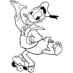 Dibujo Pato Donald (Personajes de Dibujos Animados) #186298 para imprimir y colorear