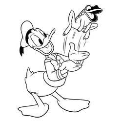 Dibujo Pato Donald (Personajes de Dibujos Animados) #186308 para imprimir y colorear