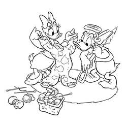 Dibujo Pato Donald (Personajes de Dibujos Animados) #30145 para imprimir y colorear