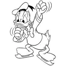 Dibujo Pato Donald (Personajes de Dibujos Animados) #30148 para imprimir y colorear