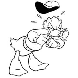 Dibujo Pato Donald (Personajes de Dibujos Animados) #30193 para imprimir y colorear