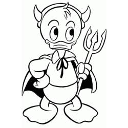 Dibujo Pato Donald (Personajes de Dibujos Animados) #30197 para imprimir y colorear