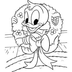 Dibujo para colorear: Pato Donald (Personajes de Dibujos Animados) #30216 - Dibujos para Colorear e Imprimir Gratis