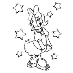 Dibujo para colorear: Pato Donald (Personajes de Dibujos Animados) #30252 - Dibujos para Colorear e Imprimir Gratis