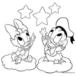 Dibujo para colorear: Pato Donald (Personajes de Dibujos Animados) #30254 - Dibujos para Colorear e Imprimir Gratis