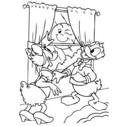 Dibujo Pato Donald (Personajes de Dibujos Animados) #30261 para imprimir y colorear